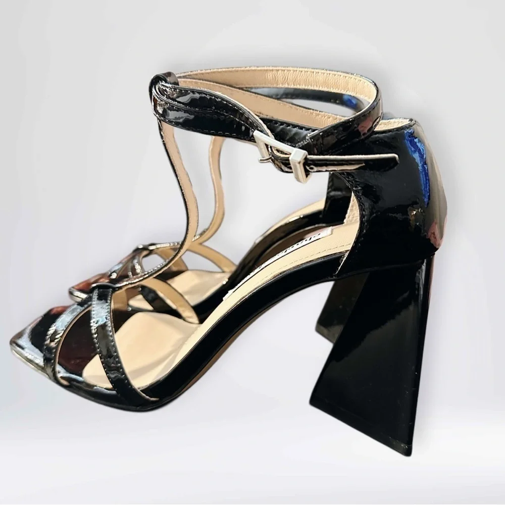 NEW Charles David Women's Tucker Heeled Sandal Black    Size 8